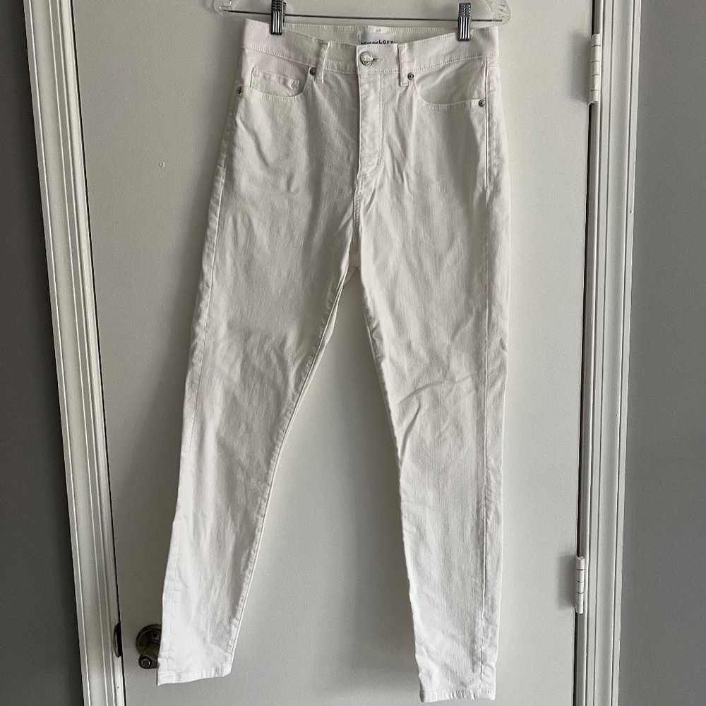 Ann Taylor LOFT High Waist Skinny Angle Jeans - Size 27 / 4
